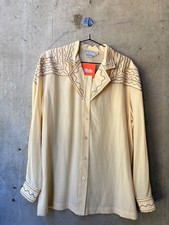 Blue Ice Embroidered Western Style Blouse picture