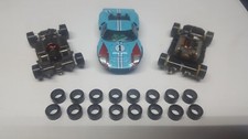 .375 16 Tyco Magnum Mega G+ Life Like Front Slot Car Tires Black Silicone C1 picture