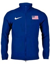 Nike USA International Team Pro Elite Blue Size 2XLT Track Jacket CV0293-492 picture