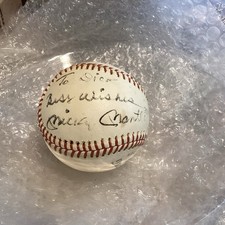 Mickey Mantle Autographed Baseball Personalized picture