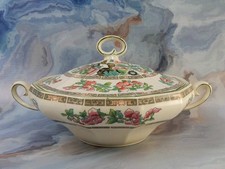 Vintage Myott ,son & Co.Round Covered 12 Sided Serving Bowl picture