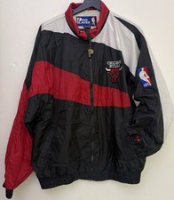 Vintage Pro Player NBA Chicago Bulls Windbreaker Jacket Sz Large picture