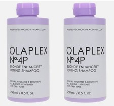 2 x OLAPLEX NO.4P BLONDE ENHANCER TONING SHAMPOO 8.5 OZ ~ New ~ Pack of 2 picture