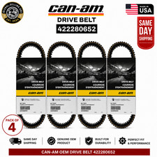4 Pack Genuine Can-Am 422280652 OEM Clutch Drive Belts for Maverick X3 Turbo RR picture