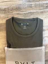 Bylt Micro Rib Short  Sleeve Drop Cut X Large Shirt Dark Forest Color  picture