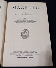Macbeth by Shakespeare 1931 Edition w/Commentary and History of Play - Preowned picture