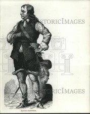 Press Photo Sketch of Olive Cromwell, a British Historical Figure - mjx60604 picture