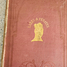 Lares & Penates Antique Collectible Book Ornate Cover Cloth Binding English picture