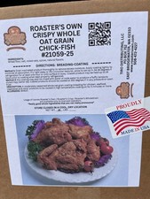 25 LB. Bx CRISPY CHICKEN BREADING WHOLE OAT GRAIN BONE-IN CUTLETS TENDERS CHOPS picture