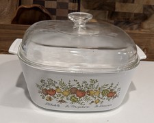 CorningWare 5 Qt. Vintage Casserole Dish A-5-B Spice of Life with Lid picture