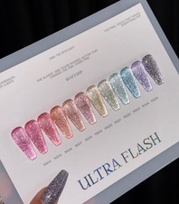 ROZYHIP Ultra Flash Reflective Glitter Gel 12pc Set 10ml Korean Nail picture