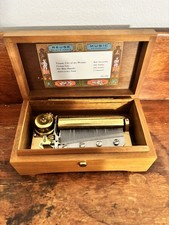 Reuge Sainte Croix Music Box Switzerland Ch 4/50 4 Songs Works Wonderfully  picture