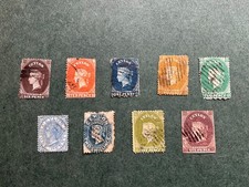 QV Ceylon Stamp Collection early examples values to Two Shillings #RS24 picture