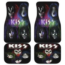 Kiss Rock Band Car Floor Mats Non-Slip Universal Fit Music Fan Auto Accessories picture
