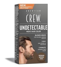 New Fresh American Crew Undetectable Men's Hair Color, Medium Brown, 1 Pack picture