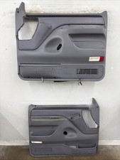 92-96 Ford Bronco F-150 97 F-250 F350 Pair Of Power Door Panels OEM Light Gray picture
