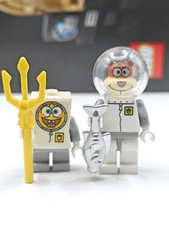 NEW Astronaut SpongeBob Squarepants & Sandy Cheeks Custom Lego Minifigure 3831 picture