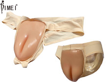 BIMEI Men Silicone Fake Vagina Camel Toe Panties Briefs Crossdresser Hiding Gaff picture