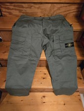 Authentic Stone Island Utility Cargo Wide Pants Cotton Sz 38 Khaki Green Type LO picture