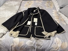 TOTEME Gray Wool Scarf Coat Authentic HTF Sz 42  Sz 10/12 US Oversized picture