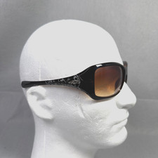 Vintage Oakley Ravishing Womens Sunglasses Brown Floral Bug Eye Y2K FRAMES ONLY picture