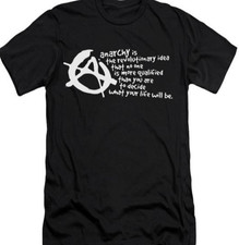Anarchy Anarchist Revolution T shirt tee Protest picture