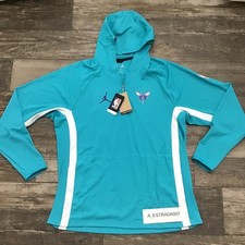 Air Jordan City Edition Charlotte Hornets On Court Pullover Hoodie 1/4 zip XL picture