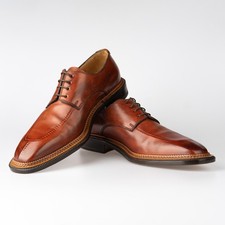 NWOB $1150 Tanino Crisci Brown Derby Leather Shoes 10UK / 11US / 44EU picture