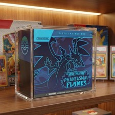 Pokemon ETB Magnetic Display Case Acrylic Protect Container Secure Sliding Lid picture