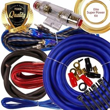 WAR ZONE Up To 5000 WATTS  4 Gauge Car Amplifier OFC Copper Wiring Kit Amp 4Ga picture