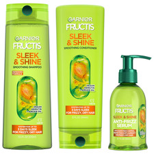 Garnier Fructis Sleek & Shine Shampoo and Conditioner + Anti-Frizz Serum picture