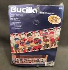 BUCILLA PLASTIC CANVAS 61255 SANTA'S WORKSHOP KIT picture