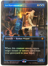 MTG Archaeomancer (Borderless Foil) Special Guests Secrets of Strixhaven 149 NM picture
