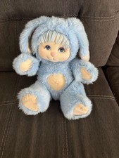 1986 Mattel My Child Pet Blue Puppy Plush Toy Rare Excellent Vintage Condition picture
