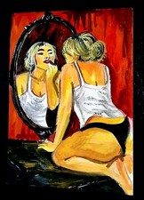 ACEO Hand Painted Art Card. Signed By Artist. Hand Painted Not A Print picture