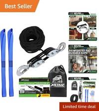 Versatile 50 FT Rope Hoist - 2000 LB Strength for DIY and Sport Applications picture