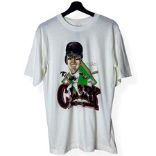 Vintage 1989 San Francisco Giants Will Clark Caricature Salem T Shirt XL  picture