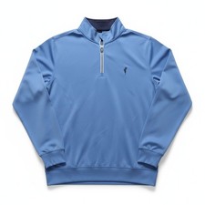 Fairway & Greene Spanish Bay Pullover L Blue F&G Tech Quarter Zip Golfcore picture