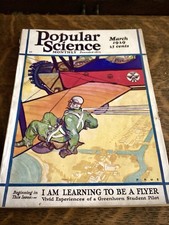 Popular Science March 1929 Aviation Cover Rare Issue Vol 114 No 3 Vintage 1920s picture