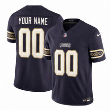 NWT (MEN) Custom Vikings 2026 “Rivalries” Vapor Limited Stitched Jersey Purple picture