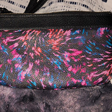 Juicy Couture Animal Print Wristlet Zip Pouch, Lined w/ Pockets, Crown Logo picture