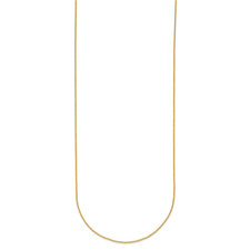 Herco 1.1mm Cable 20 Inch Chain Necklace 18k Yellow Gold Solid picture