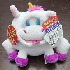 Jay@Play Play Face Pals Unicorn White Pink Small Plush Stuffed Animal 2016 85063 picture