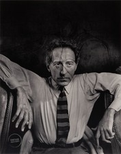 VTG Yousuf Karsh Photo Print Jean Cocteau Engraving ArtPortrait 1949 Mat 13x15 picture