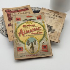 Antique Dr. Miles Herrick's Almanac 1900 1901 1905 Lot of 3 Valuable Information picture