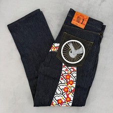 Evisu No 1 Special Lot 2000 Japanese Jeans Mens 30 Hannya Mask Crane Embroidery picture