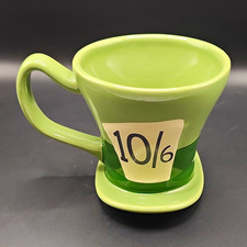 Disney Store Alice in Wonderland Mad Hatter 10/6 Green Mug, Disney Franchise picture