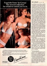 1983 • Exquisite Form Bra Panties Print Ad • 80s Fashion HA.39 picture