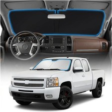 Windshield Sun Shade for Chevy Silverado 1500 2007-2013, UV Protection & Heat Sh picture