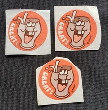 Vintage Trend Scratch n Sniff 3 qty Cola Sticker Great 1981 Matte picture